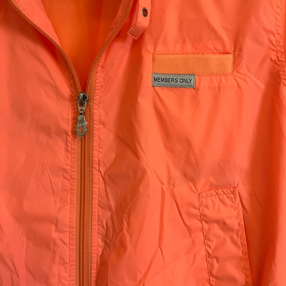 Members Only Orange Bomber Jacket - Picture 2 of 9